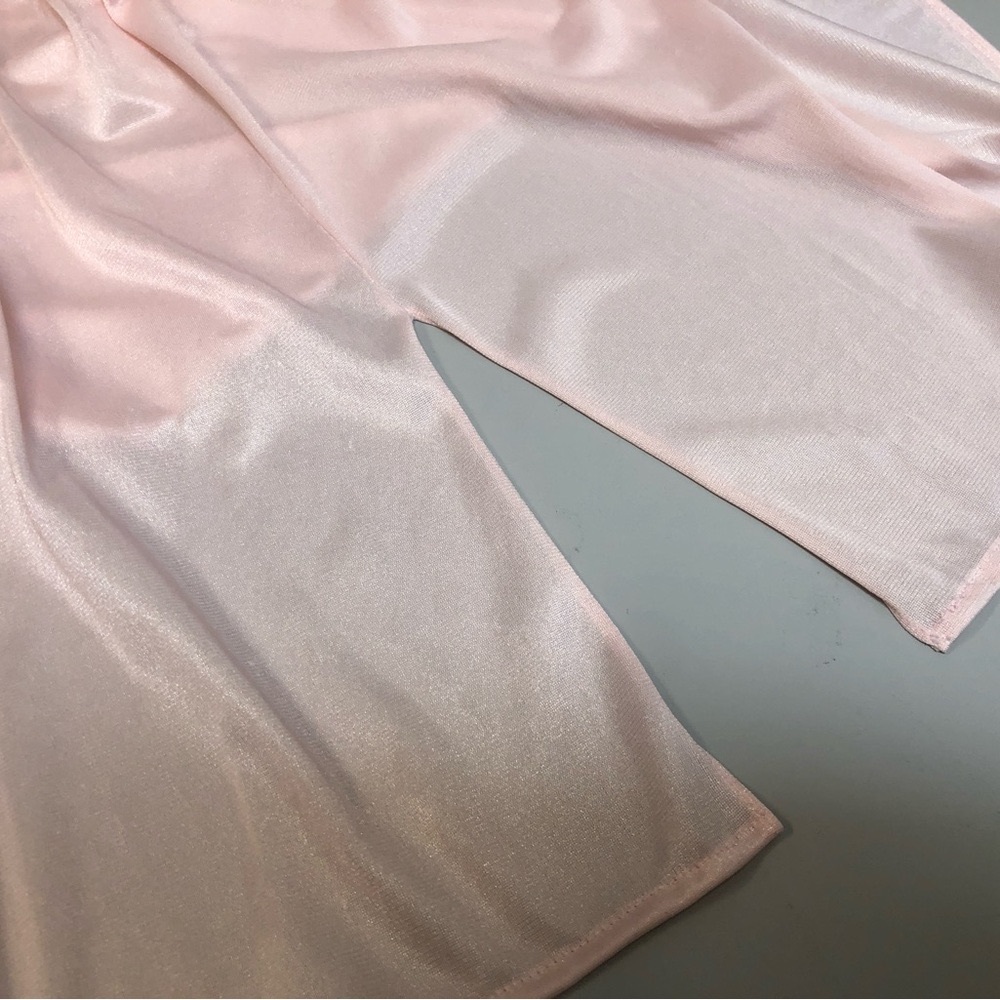Vtg 80s Pink Nightie or Slip or Slip Dress. Nylon & Lace, Sz S - Picture 4 of 9